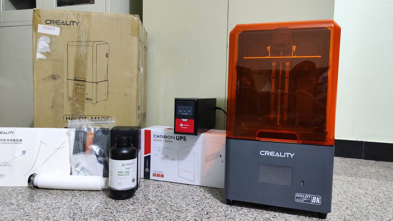 طابعة رزن Halot Mage 8k
جديدة مستخدمه اسبوع واحد طبعت بيها 4 نماذج اسنان فقط.
نظيفه كلش و طباعتها كلش حلوة
سبب البيع: عدم الحاجة الها
بالكارتون مع كامل ملحقاتها + بيد شيت احتياط جديد
السعر: 400 الف و بيها مجال للطيبين

+ بطل رزن ABS Like مستخدم ثلثه ب25 الف
+ يو بي اس 850 فولت جديد ب35 الف

للعلم الرزن اخذته ب40 و اليو بي اس اخذته ب45

متوفر توصيل لجميع المحافظات


**إذا كنت صاحب هذا الإعلان وتريد حذفه لأي سبب، رجاءا أرسل رسالة إلى الدعم الفني**