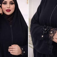 عباية رأس • جرجيت ناعم • مقاسات L M XL