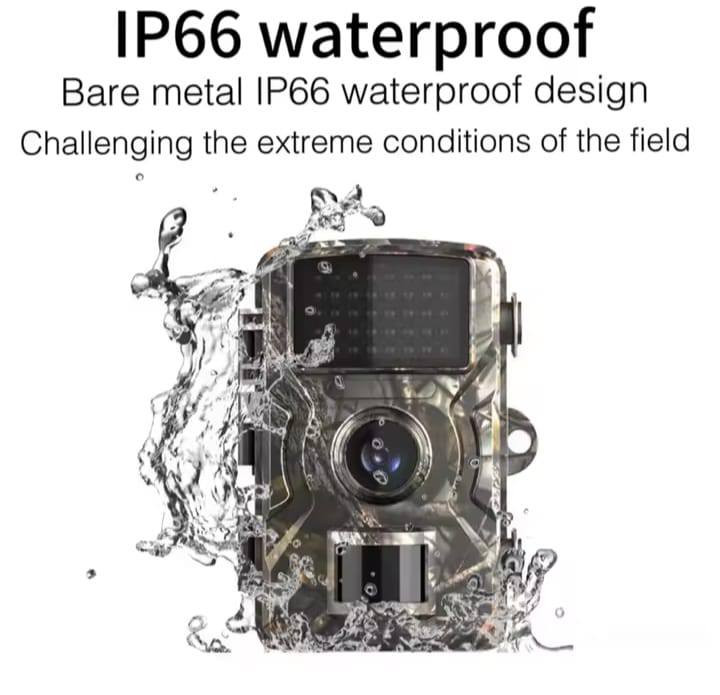 كاميرة مغامرات للحياة البرية  تتميز بدقة فيديو: 1080 * 1920 بكسل (HD).
دقة الصورة: 12 ميجابكسل.
الرؤية الليلية: مزودة بمصابيح LED تعمل بالأشعة تحت الحمراء بطول موجي 940 نانومتر، وهي غير مرئية للعين البشرية أو الحيوانات.
مقاومة الماء: مصنفة بمعيار IP66، مما يعني أنها مقاومة للماء والغبار بشكل جيد.
الشاشة: تحتوي على شاشة مدمجة بحجم 2.0 بوصة لعرض الصور ومقاطع الفيديو.
سرعة الاستجابة: سرعة تشغيل (Trigger Speed) تبلغ 0.8 ثانية لاكتشاف الحركة والتقاط الصور


**إذا كنت صاحب هذا الإعلان وتريد حذفه لأي سبب، رجاءا أرسل رسالة إلى الدعم الفني**