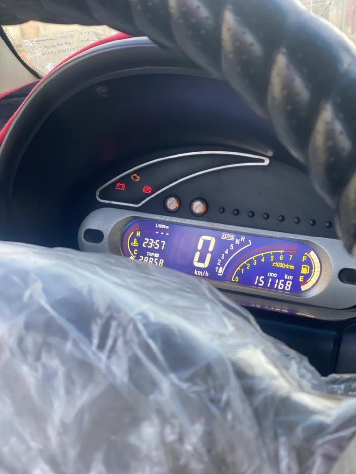 كوكو كير توماتيك موديل 2013  سنويه 27 
بدون ضرر بدون صبغ 
جامات كهرب مري كهرب 
تبريد +تدفىه. شغال 
محرك شرط كابون بانزين ورقي 
تايرات جدد طخم نضيف دوشمه كشنات 
شرط التحويل سياره جاهزه 
*********** /***********سعر 40 $
