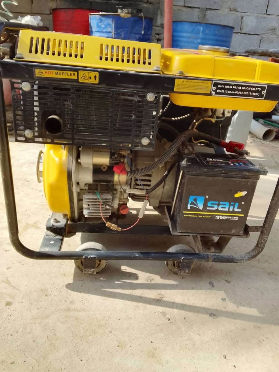 السلام عليكم مولد تاج النجوم 7:30 كيفي 25 امبير مولد على وضع الشركه الملف مبدل بس فحمات على وضع الشركه المحرك على وضع الشركه تبريد هواء نقره سيلف بكره الاستفسار الاتصال على الرقم عنواني بابل الكفل السعر 550 وبيها مجال بسيط ***********
