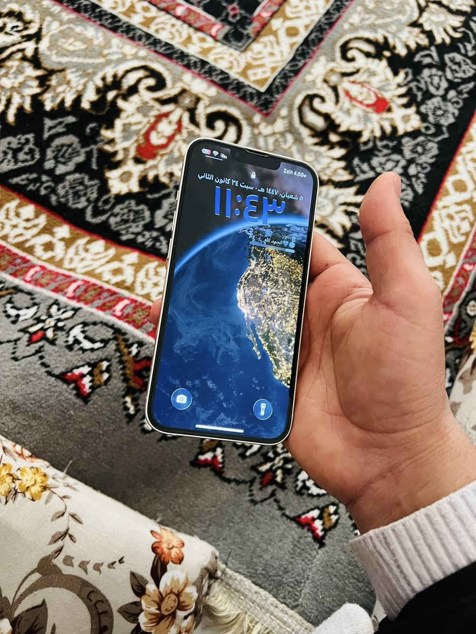 السلام عليكم ايفون 13 عادي نموذج Mبطارية99 لا معله ولا مفتوح كفاله عامه جهاز نضافته95 /100   
وتر بروف كارتونه ويا ماته فقط 
*********** 📞 هاتف
