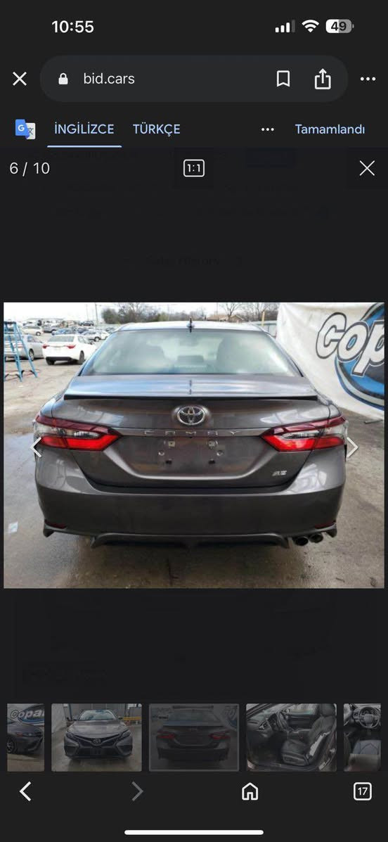 السلام عليكم للبيع كامري 2023 SE ماشية ٦٥ الف ميل مرقمة اربيل جاهزة +دفتر بنزين شرط تحويل وغرامات صور حادث موجود بل منشور جاملخ سايق صبغ + ربع باب صبغ فقط بدون ايربك بدون دوخال بدون شاصي سيارة نظيفة كلش دينار مصرف مابيها فقط بيع بدون مرواس
مكان سيارة كركوك السعر 215$ وبي مجال بسيط جدا للشراي 
للستفسار (***********)
0️⃣7️⃣7️⃣0️⃣3️⃣1️⃣3️⃣9️⃣0️⃣6️⃣0️⃣ كركوك, العراق
