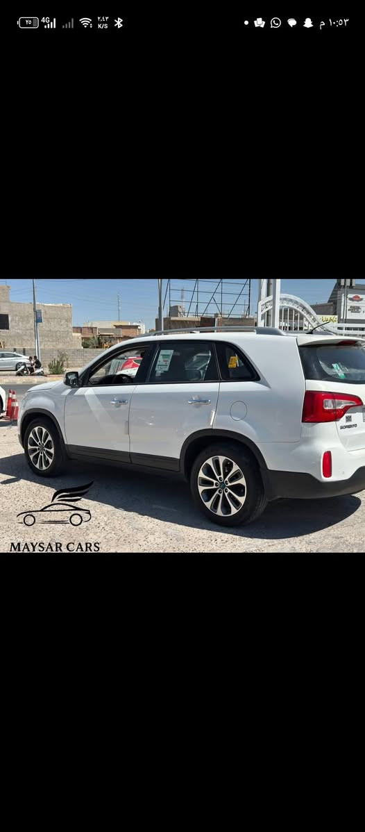 كيا سورنتو 2014 رقم سليمانية كفالة عامة
مواصفات فول واحد علئ واحد
كير محرك 4 سلندر 
4حساسات امامية و4 خلفية
شاشة كبيرة وكامرة دوارة
لد نهاري
كشافات ضباب
تحكم ستيرن
نظام ترحيب
ومواصفات الخليجي معروفة
السعر/180 وبي مجال
***********
