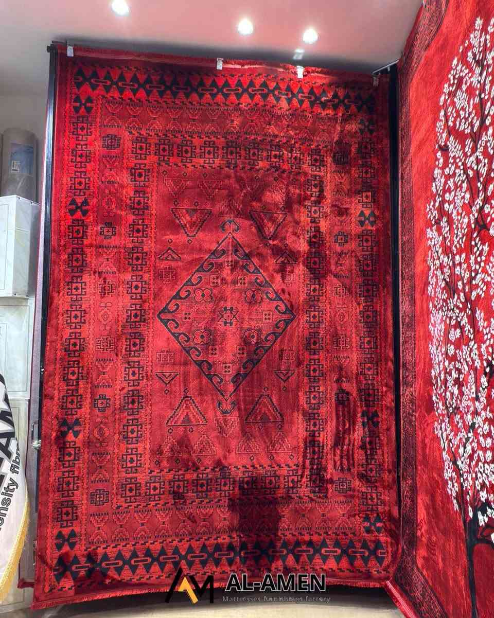 الموديل الأفغاني الأحمر 🔥 ترند السنة!
متوفر بكل القياسات لتفرش بيتك بالكامل 🏠
خيط حرير فخم ونعومة خرافية ✨
كوالتي عالي وضمان مفتوح

الاسعار والقياسات
2/3=150 الف
3/4=290 الف
3/5=375 الف
2.5/3.5=225 الف
1.5/.2.3=90 الف
1/1.5=35 الف
1/3=65 الف
50/90=10 الف

متوفر خدمة توصيل كل محافظات العراق ب5 الف دينار 
__________________________________

لتأثيث وفرش منزلك باحدات الموديلات وارقى الخامات 

تابع صفحاتنا على مواقع تواصل الاجتماعي لنساعدك بالوصول الى الارتقاء المعيشي❤️

‏https://linktr.ee/AL.AMEN
_______________________________
للطلب والاستفسار 
راسل صفحه او اتصل باحد الارقام تاليه

للمفرد ‭***********‬

للجمله ***********

او يمكنكم زيارة موقعنا الكائن خانقين-قرب مدرسة جرير -معمل الاسفنج 📍

#مجموعة_الامين
