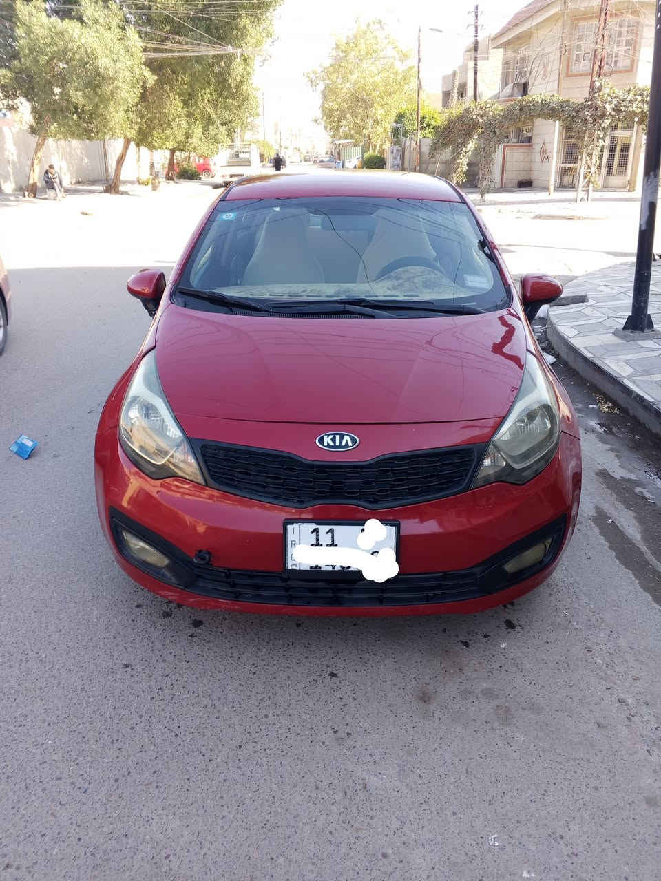 كيا ريو رقم بغداد موديل 2014 رقم دولي محرك1600 السعر 83 موبايل ***********
