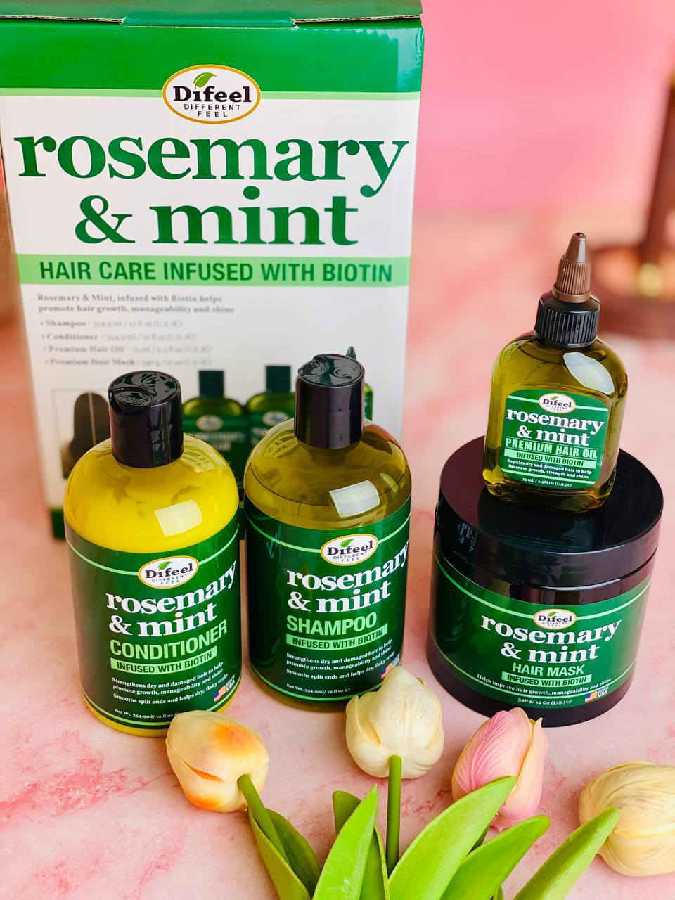 Difeel 🍃
rosemary & mint🍃🇺🇸
وفرنا لكم مجموعة 
الروز ماري براند من شركة ديفل🍃
الاصلية الامريكية 🇺🇸💯
اقوى مجموعة لعلاج جميع مشاكل الشعر تتكون المجموعة من زيت وشامبو وبلسم اكليل الجبل والنعناع 🍃🌿

1. شامبو روز ماري Difeel 🌿
مقوي للشعر غني بإكليل الجبل والنعناع و المكونات العضوية المعتمدة مثل زيت جوز الهند وزيت بذور باباسو لتنظيف شعرك بلطف غني بالبيوتين لتقوية الشعر يعيد صحة الشعر الضعيف أو الهش يوفر ترطيباً مكثفاً مناسب لجميع انواع الشعر يوقف التساقط ويقوي بصيلات الشعر ويزيد كثافته ويعطيه لمعان ورونق وعطر فواح

2. بلسم روز ماري Difeel 🌿
المعالج والمقوي لبصيلات الشعر وتغذيته 
💚 يوفر بلسم تقوية النعناع روزماري التوازن المثالي بين القوة والرطوبة لتحسين الحالة العامة للشعر وفروة الرأس. 
💚 ينعم ويفك تشابك الشعر على الفور لزيادة سهولة التحكم. يدعم شعر أطول وأكثر صحة.
💚 غني بالبيوتين ويمنحك لمعاناً مذهلاً
💚 ينعم ويفك تشابك الشعر على الفور
💚 يدعم صحة الشعر لفترة أطول
NO NO'S: البارابين ، الكبريتات ، البارافين ، الزيوت المعدنية ، DEA

3. زيت روز ماري Difeel  🌿 
زيت إكليل الجبل الأصلي من روز ماري هذا سيروم ايفيكاس يمنع تساقط الشعر ويحفز على نمو الشعر
💚 زيت اكليل الجبل والنعناع ، تركيبة مُميزة مصممة بعناية لتغذية فروة الرأس وتعزيز نمو الشعر وإيقاف تساقطه ☘️
💚 يمنع تساقط الشعر ويحفز على نموه 
💚 يسرع نمو وتطويل الشعر 
💚 يعيد الصحة والحيوية للشعر الباهت
💚 يمنح الشعر اللمعان والتغذية ويقلل من الاطراف التالفة
💚 يحتوي على اهم المواد المغذية
💚 زيت اكليل الجبل ، زيت اللوز الحلو زيت اللافندر الالوفيرا ، فيتامين C ، بايوتين
  
4.ماسك روز ماري Difeel 🌿
المعالج والمقوي لبصيلات الشعر وتغذيته 
💚 يوفر الماسك روزماري التوازن المثالي بين القوة والرطوبة لتحسين الحالة العامة للشعر وفروة الرأس. 
💚 ينعم ويفك تشابك الشعر على الفور لزيادة سهولة التحكم. يدعم شعر أطول وأكثر صحة.
💚 غني بالبيوتين ويمنحك لمعاناً مذهلاً
💚 ينعم ويفك تشابك الشعر على الفور
💚 يدعم صحة الشعر لفترة أطول

#الأصلي صنع في امريكا 💯🇺🇸


**إذا كنت صاحب هذا الإعلان وتريد حذفه لأي سبب، رجاءا أرسل رسالة إلى الدعم الفني**