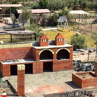 تغليف واجهات • طابوق ايراني • خلفه بناء