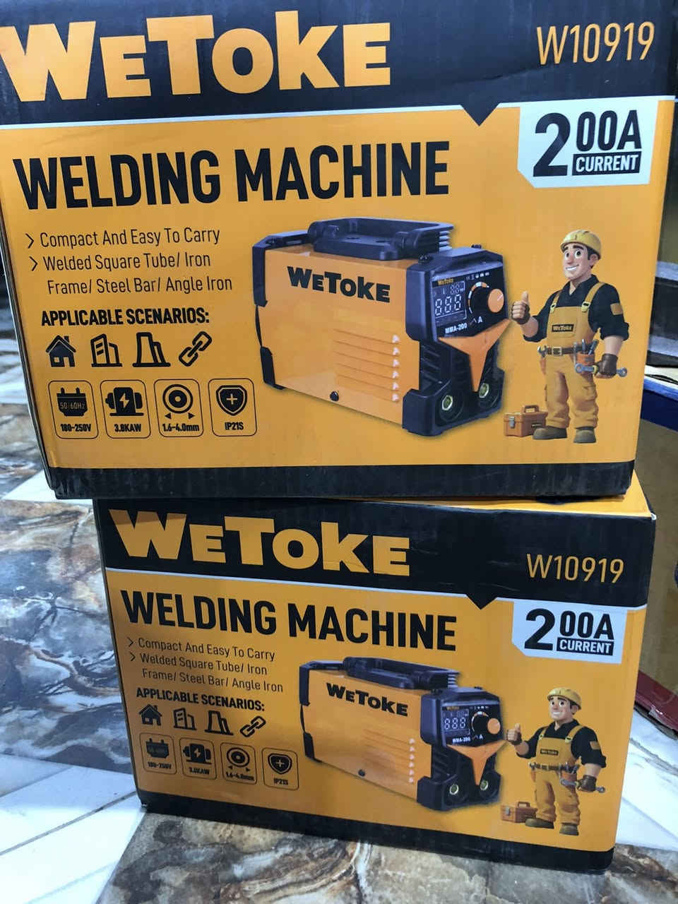 🎉 يتوفر لدينا 🎉
1-ماكنة لحام الاصلي *wetoke*
 2-يدة لحم الاصلي *Tazaka*

عروض جملة وبسعر مناسب ومدعوم 🎉
المقدادية/ ابو خريبيش / الشارع القديم 
📞 للطلب والاستفسار: (***********)
