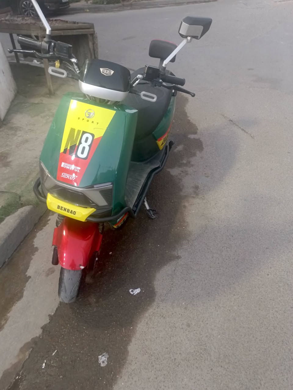 دراجه شحن نوع بنبو 4نمر وبك 6بطاريات مكاني بغداد للاستفسار *********** السعر 650
