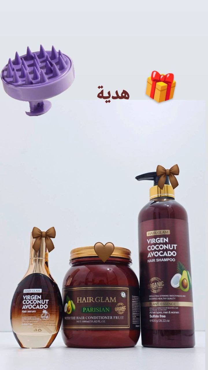 ✨ عرض HAIR GLAM (جوز الهند + الافوكادو) ✨
العرض يتكون من 3 منتجات أساسية لعناية متكاملة بالشعر:

1️⃣ شامبو HAIR GLAM – Coconut & Avocado 🥥🥑
✔️ خالي من السلفات (Sulfate Free)
✔️ ينظف فروة الرأس بلطف بدون تجفيف
✔️ يغذي الشعر ويقويه من الجذور للأطراف
✔️ يناسب كل أنواع الشعر

🔹 طريقة الاستخدام:
ضعي كمية مناسبة على شعر رطب، دلكي الفروة والشعر بلطف ثم اغسليه بماء فاتر.

---

2️⃣ بلسم/ماسك HAIR GLAM – Conditioner Fruit
✔️ يحتوي على خلاصة جوز الهند + الأفوكادو
✔️ يرطب الشعر بعمق ويمنع الهيشان
✔️ يمنح نعومة ولمعان طبيعي
✔️ يعالج الشعر التالف والمتقصف

🔹 طريقة الاستخدام:
بعد غسل الشعر بالشامبو، وزعي كمية من البلسم على كامل الشعر خصوصاً الأطراف، اتركيه من 5 – 10 دقائق ثم اغسليه.
(ممكن استخدامه كـ ماسك عميق مرة بالأسبوع).

3️⃣ سيروم HAIR GLAM – Coconut & Avocado
✔️ خفيف وسريع الامتصاص
✔️ يحمي الشعر من الحرارة (السيشوار/المكواة)
✔️ يقلل التشابك والتكسر
✔️ يعطي لمعان وملمس حريري

🔹 طريقة الاستخدام:
بعد غسل الشعر وتجفيفه بالمنشفة، ضعي قطرات من السيروم على الأطراف فقط.
(ممكن استخدامه يومياً على الشعر الجاف أو قبل التصفيف).

💸 سعر العرض كامل 36  فقط
تـــــــوصيــــــ🚗ــل بغداد 4
محــافظات 6


**إذا كنت صاحب هذا الإعلان وتريد حذفه لأي سبب، رجاءا أرسل رسالة إلى الدعم الفني**