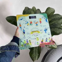 ميزان ذكي • يقيس وزن وحرارة • شاشة رقمية