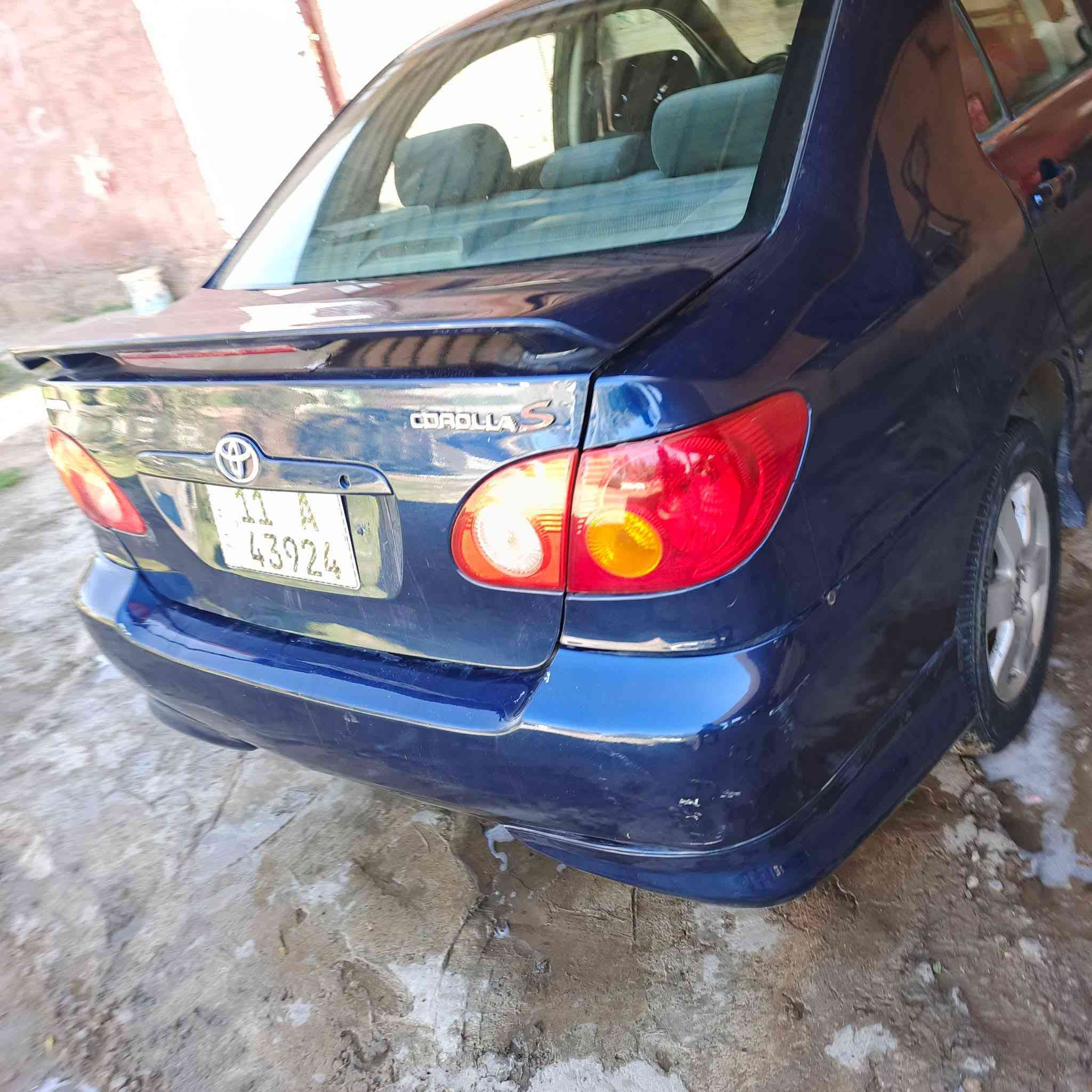 كورلا 2007 وارد امريكي مبدل باب 
صبغ عام 
كير +محرك100%
صدر امامي خلفي 100%
باتري +تبريد جديد 
كهربائيات +فلنجات +دسكات كلهن جدد نفضتها 

السعر85 ورقه بيها مجال ورقه او ورقتين 

العنوان بغداد. التاجي ه-***********
