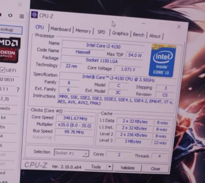 السلام عليكم
معالج جيل رابع 
i3 4150
Ram DDR3 2x4 
#i3_4150
#Intel_i3
#معالج
#DDR3
#رام_8GB
#RAM
#جيل_رابع
#LGA1150


**إذا كنت صاحب هذا الإعلان وتريد حذفه لأي سبب، رجاءا أرسل رسالة إلى الدعم الفني**