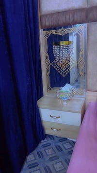 غرفة نوم تركية • استعمال خفيف • أبيض بخيط ذهبي