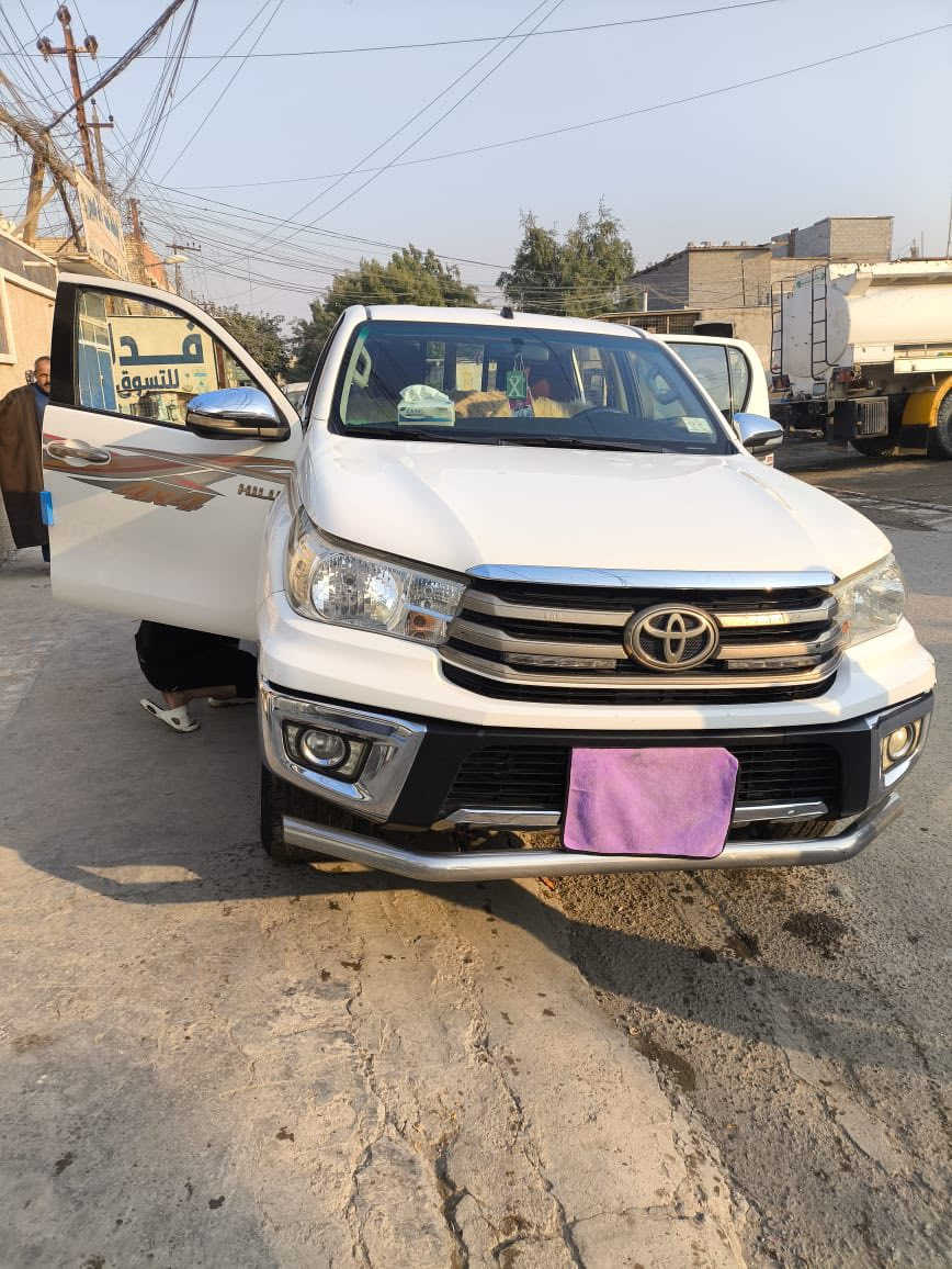 سلام عليكم هايلوكس موديل 2016سياره على وضع شركه سياره بيه ضربه موضحه بل سونار رقمه بغداد تحويل مباشر كير محرك مكفولات كير اوتماتيك سياره نضيفه مكلف بل منشور رقم ***********
