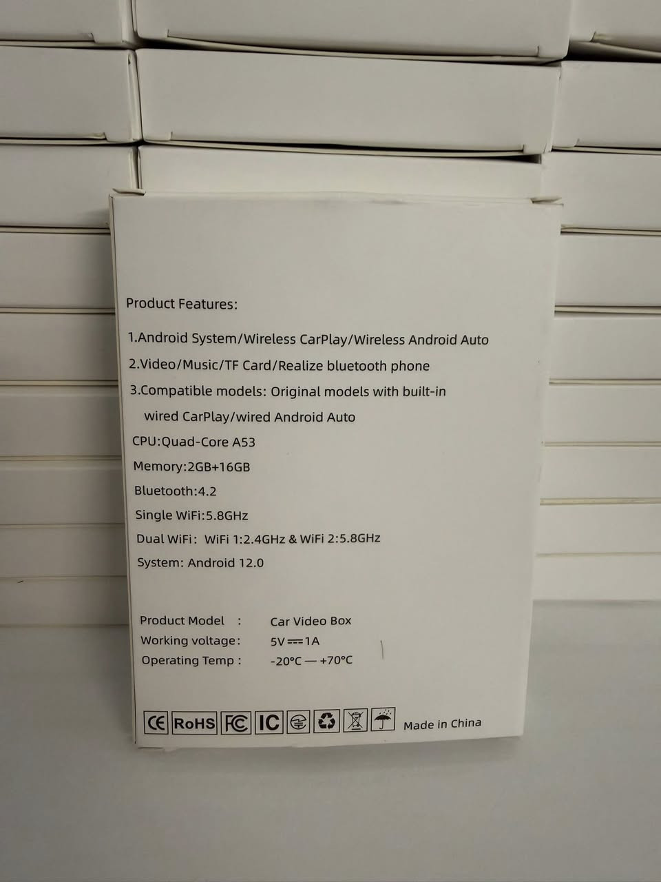 سلام عليكم جهاز كاربلاي للسيارات وارد صيني مثل كورلا و كورلا كروس يلي ينباع بسوك ب اسم نافيميتا 
استيراد من الصين
سعر القطه ٤٥ الف 
موجود توصيل و موجود جمله


**إذا كنت صاحب هذا الإعلان وتريد حذفه لأي سبب، رجاءا أرسل رسالة إلى الدعم الفني**