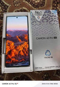 تكنو كامون 40برو 5g مستخدم شهر كامل غراضه ويه نضيف  السعر 310بي مجال ق...