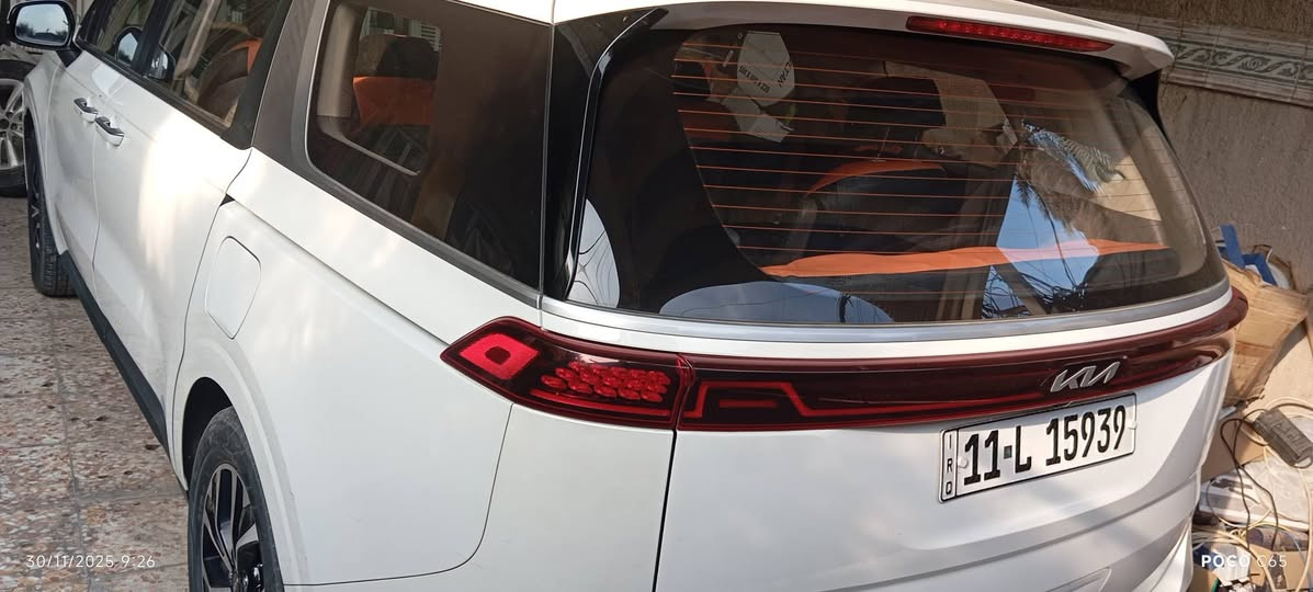 السلام عليكم   كيا كرنفال وارد كوري  موديل 2023 مكفول
فول عدا فتحة مكفولة من كلشي 
ابواب كهرباء
رادار امامي 
رادار خلفي
كراسي تدفئة 
كراسي تبريد
بصمة تشغيل
بصمة ٤ ابواب
تشغيل عن بعد
كامرة امامي خلفي
اشارة ترحيب
كراسي جلد
9 راكب
عداد دجتل
لايت ل اي دي
٦ سلندر
٣٥٠٠ حجم محرك
بلوتوث 
كار بلي
تبريد ٣ قطع 
سيارة جدا جدا نظيفة 
رقم بغداد الماني باسم الحجي
مكان بغداد السيارة بلادية مال الوالد مكفوله السعر280
تصال ***********
