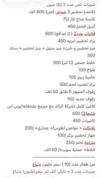 معدات مطعم • استعمال قليل