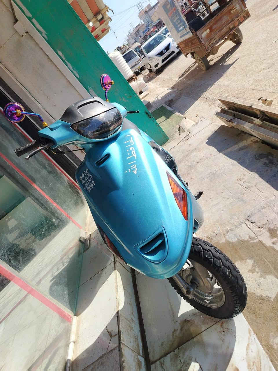 سلام عليكم دراجه فراشه مال حاويه شرطه الفحص كله ختم واحد وشرط البلادي مكينه ماكس برغي تجاري مابيها درنفيس مامدود على محرك من اكلك زيرو زيرو تخم تاير جديد فحل السعر 575وبيها مجال حك الجيه العنوان نجف الرقم ***********
