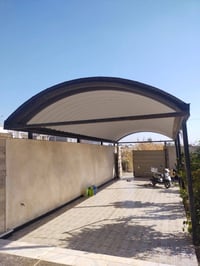 سقيفه كيسبان استخدام كلش قليل شبه جديده للبيع القياس  6متر  ×  12متر ا...