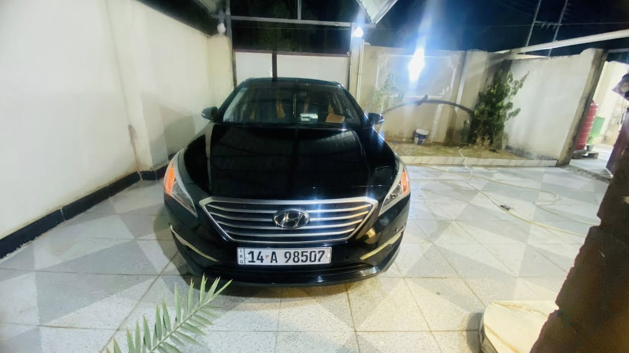 سوناتا 2015 وارد أمريكي
فول مواصفات 
مبدل بنيد فقط نفس لون وبيها بارد بجهة اليمين فحص موجود
حساسات مري

كامرة شاشة
بردات
رادار جوانب
داخل صاج
كشنات جلد
تبريد قطعتين
ثلاث أنضمة قيادة
تحديد مسار
كير محرك كفاله
حدادية 
تبريد نقص غاز شرط
السيارة فول للأخير لمتدد 
محرك لاتنقيص ولا تبخير
السعر 115 وبيها مجال بصيط 
الناصرية البطحاء
***********
