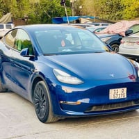 تسلا مودل Yموديل 2023 دول ماطور لونك رينج حادثهة جاملغ خلفي السيارة او...