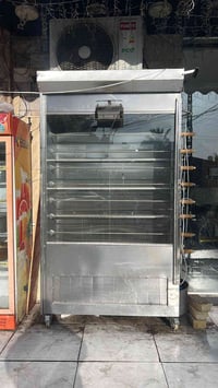 شوايه دجاج للبيع مامستعمله جديد 0/8 حديد ثخين سلستيل ارتفاع 2 متر عرض ...