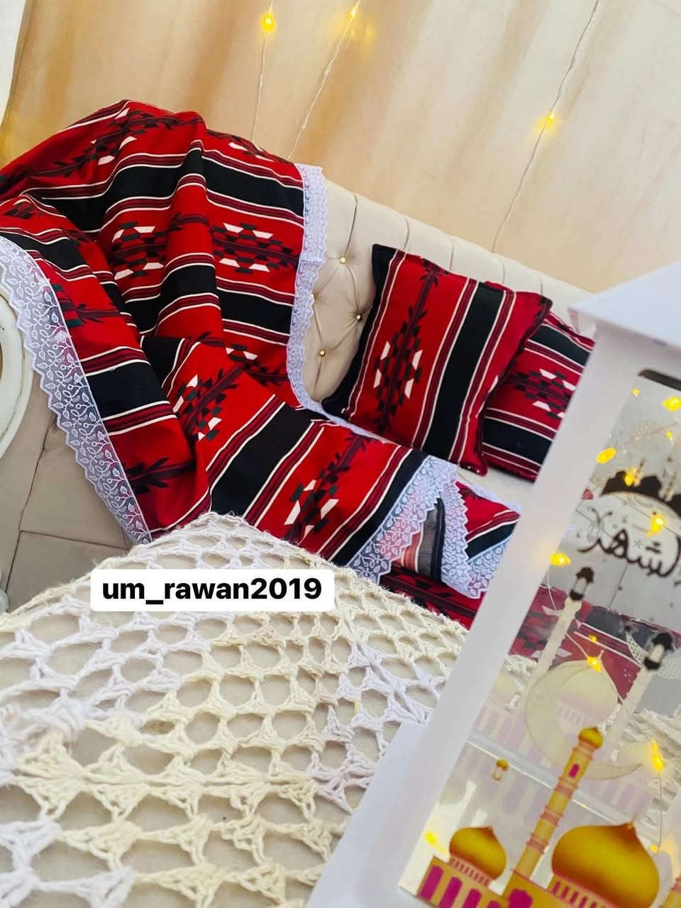 عرض خاص وحصري
الركن الرمضاني صار ب١٠ فقط
اربع وجوه كوشات ومفرش متر وتص في متر ونص
توجد خدمة توصيل
الخامه همايون


**إذا كنت صاحب هذا الإعلان وتريد حذفه لأي سبب، رجاءا أرسل رسالة إلى الدعم الفني**