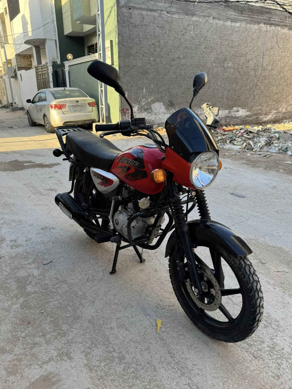 دراجه بوكسر هندي موديل 23 قفاز باب اول بالجيس للبيع مكاني كربلاء طريق الحر اي استفسار راعي الدراجه هاذه رقمه *********** وبي واتساب مكلف بالنشر
