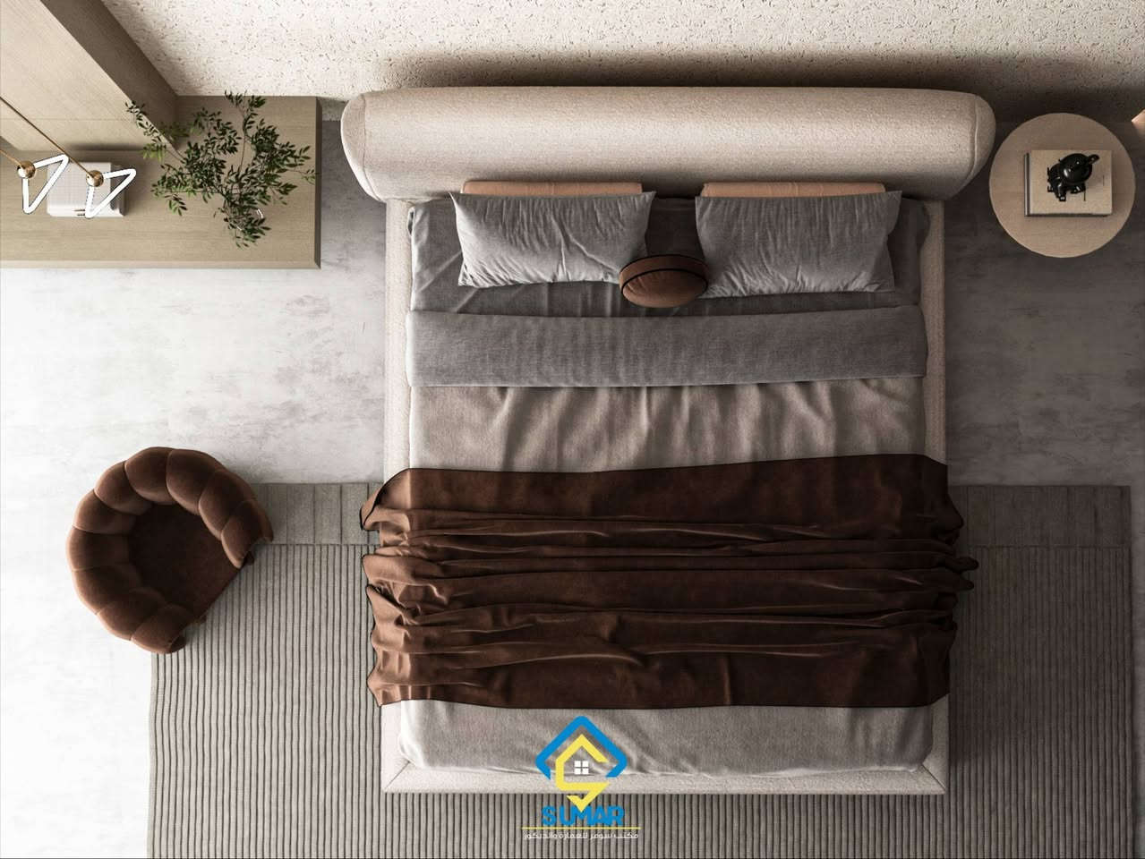 تجسيد حقيقي للأناقة العصرية والفخامة المتجددة حيث تتحول غرفة النوم الئ ملاذ خاص ينبض بالراحة والذوق الرفيع 

#سومر_للعمارة_والديكور
#لانك_تستحق_الافضل

#سومر_اختيارك_الاول
لطلب التصاميم او التنفيذ يرجى التواصل مع الرقم التالي
***********
#بناء_ترميم_اشراف_تصاميم_هندسية 
العنوان: بغداد_حي_الخضراء_مقابل_العامرية_مول_الخضراء_بلازا.

#تصميم #سومر #تصاميم_هندسية #بغداد
