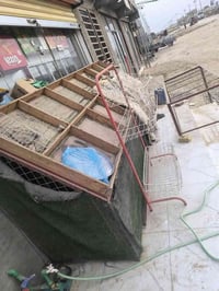 بسطيه  مخضر خشب + مخزن داخلي تسكام حديد وباقي التفاصيل هذا رقمي بي وات...