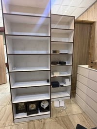 رفوف عدد 4/ الطول 240 والعرض 90 شغل درجة اولى ام دي اف جدد سعر الواحد ...