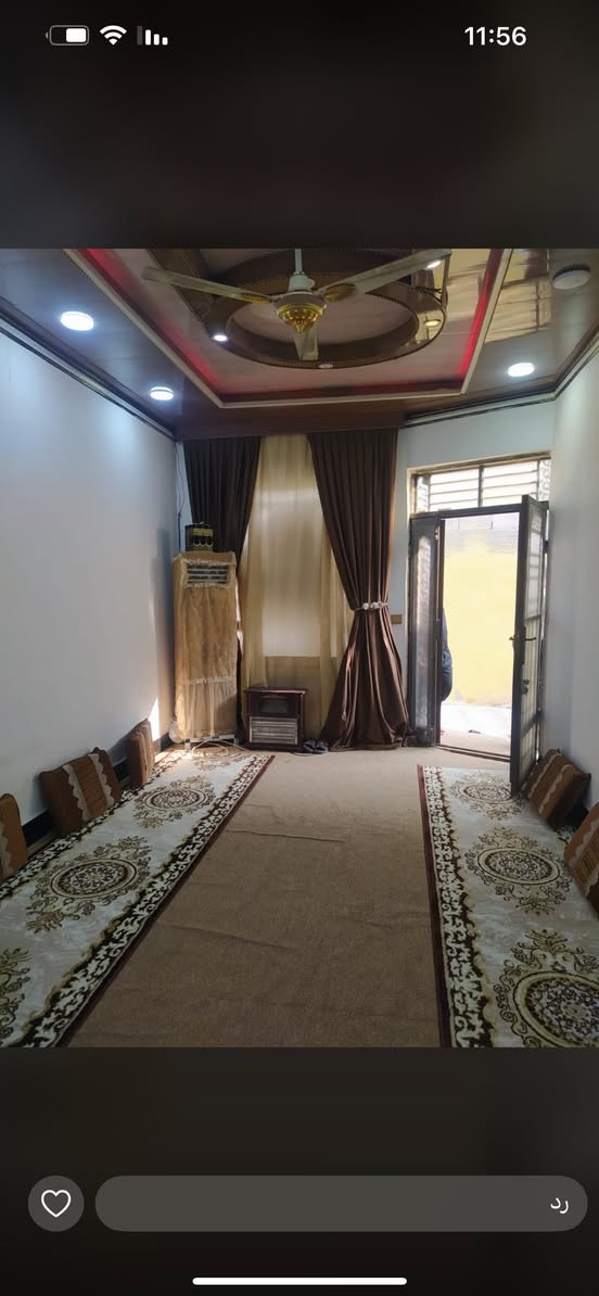 بيت للبيع طابو زراعي يتكون من غرفتين وديوان وصاله ومطبخ وصحيات مساحة 220 متر سعر 55 وبيه مجال العنوان البصرة ابو الخصيب ابو جوزي(***********)
