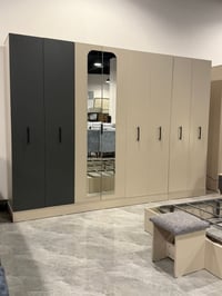 غرفة نوم تركي ٧ قطع • كنتور ٨ أبواب ٣م • سرير ١٨٠×٢٠٠