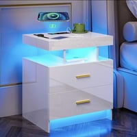 كومود • انارة ملونة • شاحن لاسلكي