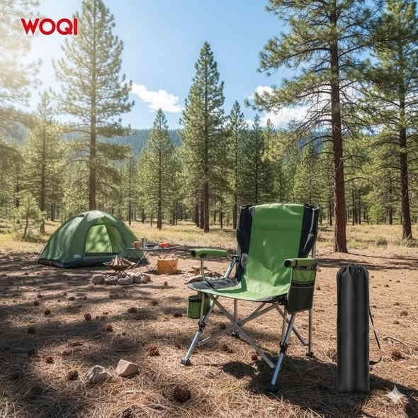 هذا ليس مجرد كرسي قابل للطي، بل هو بوابتك للاسترخاء الفوري بعد يوم طويل من المغامرة.
​متانة تُعتمد: مصنوع من إطار معدني صلب وقماش زيتي مقاوم للتآكل، يضمن لك الثبات والأمان على أي تضاريس، سواء كانت رمالاً أو صخوراً.
​راحة لا تُضاهى: صُمم ليحتضن ظهرك تماماً، مع ظهر مرتفع ومساند ذراعين مثالية، مما يجعلك تنسى تعب المشي بمجرد جلوسك. اجلس، واتكئ، واستمتع!
​رفيق كل مغامرة: بفضل تصميمه الذي يُطوى بسهولة في حقيبة حمل صغيرة، يمكنك رميه في صندوق السيارة والانطلاق. إنه خفيف، عملي، وجاهز للرحلة التالية في الغابة أو على ضفاف النهر.
​اللمسة الضرورية: لا داعي للقلق بشأن وضع مشروبك؛ حامل الأكواب المدمج يضمن أن تكون قهوتك الصباحية أو كوب الشاي الساخن بالقرب منك دائماً وأنت تستمتع بمنظر النار المشتعلة.

السعر. ٤٠ الف.
***********
