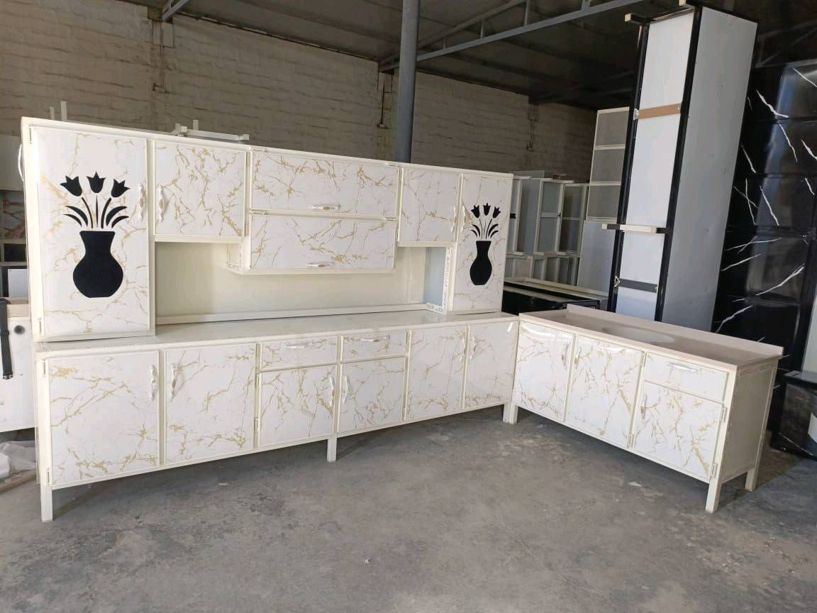 كاونتر المنيوم قياس 3 امتار وسنك متر ونص مرمر سعر 450 الف