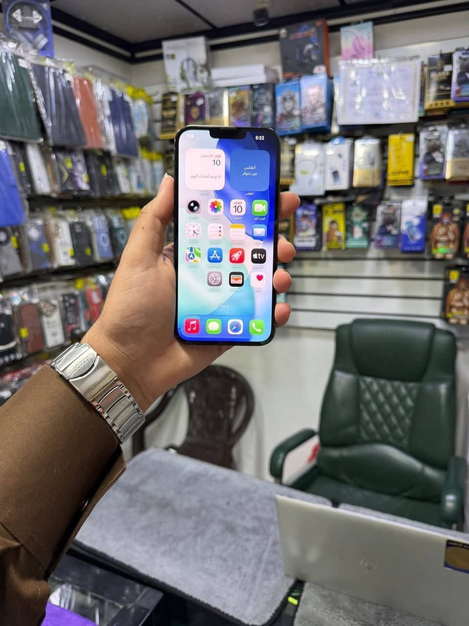 للبيع فقط
13 برو ماكس 

جهاز نظيف وشرط كلو شغال مبدل ظهر ليزر فقط والباقي شرط وحاسبة نورمال بدون غراض 

ذاكرة 128 

بطارية 88‎%‎

دبل سيم 

نموذج M

شراي تعال خاص او اتصل 

***********

***********

سعرو 590
