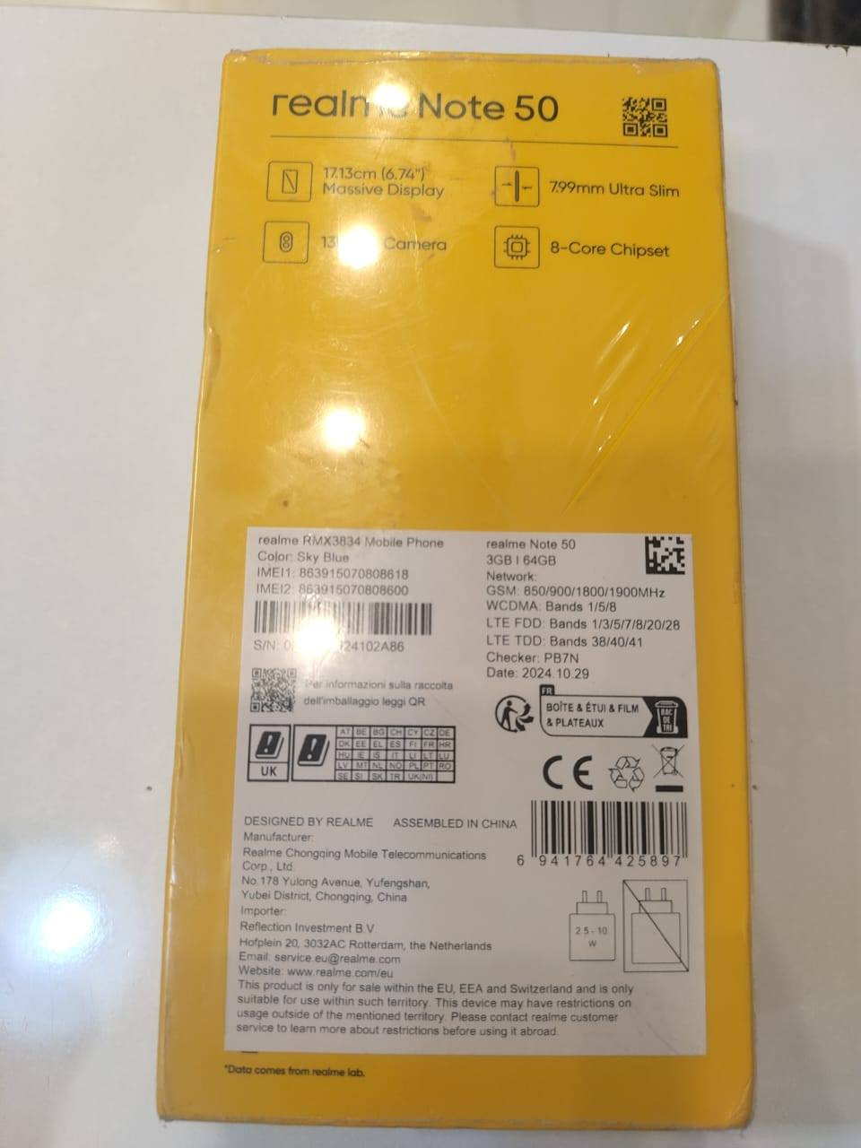 realme note 50
السلام عليكم للبيع realme note 50 
بعده جديد ممفتوحة الكارتونة 
ذاكرة 64 
السعر 90 بغداد, العراق


**إذا كنت صاحب هذا الإعلان وتريد حذفه لأي سبب، رجاءا أرسل رسالة إلى الدعم الفني**