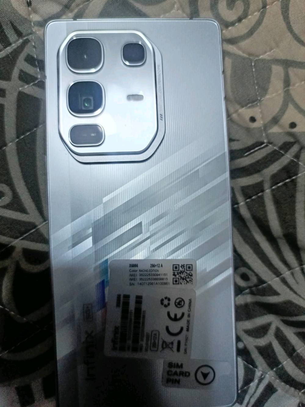 انفنكس نوت برو بلص 5g
نضافته 100 بل ميه 
ذاكره 256
عشوائيه 12
144 هرتز
سعره 460 وبي مجال بسيط 
رقم ***********