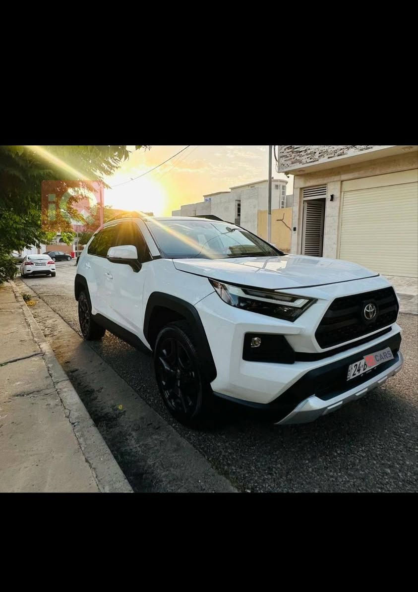 2023 Toyota RAV4 Adventure (  Americe ) 
203 hp - 2,5 L engine 

( تويوتا راف 4 ادفينتشر 2023 هي فئة رياضية ومميزة )
سياره هه مى سپورتيه وارد امريكي يه
سياره Awd
كوشن جلد
كوشنێ سايێقى كاره با
داخلى سيارێ سپورت
خارجى سيارێ سپورت
كاميرا پشتێ
شاشه مه زن 
سياره بصمه و شغاله
دوو كونترول گه لدانه ( سويچ )
سنگ رادار
قوديك رادار 
تحديد سرعه و خه تێن جادێ
ئوتو هولد
ئوتو برێك
لايت زينون ( عه ده سه نه )
بلاجكتور  
 شه ش مودێن هاژوتنێ هه نه 
( Eco , Normal , Sport , Snow , Sand ,Rock dirt )
چويه  51,000   miles
ئيك پارچه تيدايه ( بولند ته بديله ) 
بێ داخلى  و په ره شوت نه ڤه بوينه 
گه له ك پاقشه چ مصرف تيدانينه  …
*********** دهوك, العراق
