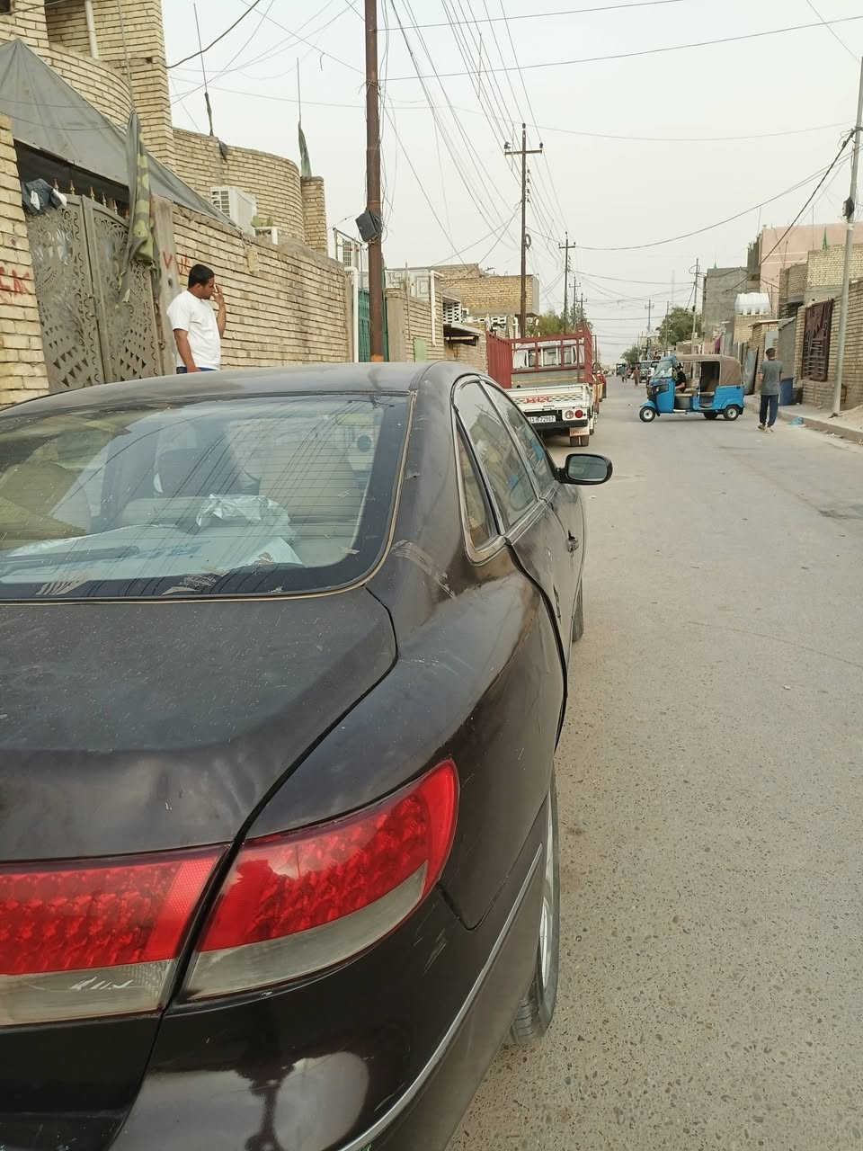 السلام عليكم
ازيره 2008 بغداد نكليزي بسمي
صبغ عام بيه تلحيضات مكينه كير تبيريد تخم تاير خير من الله مكاني بغداد حادث جاملغ خلفي ومعمر السعر 75 وبيه مجال 
***********
