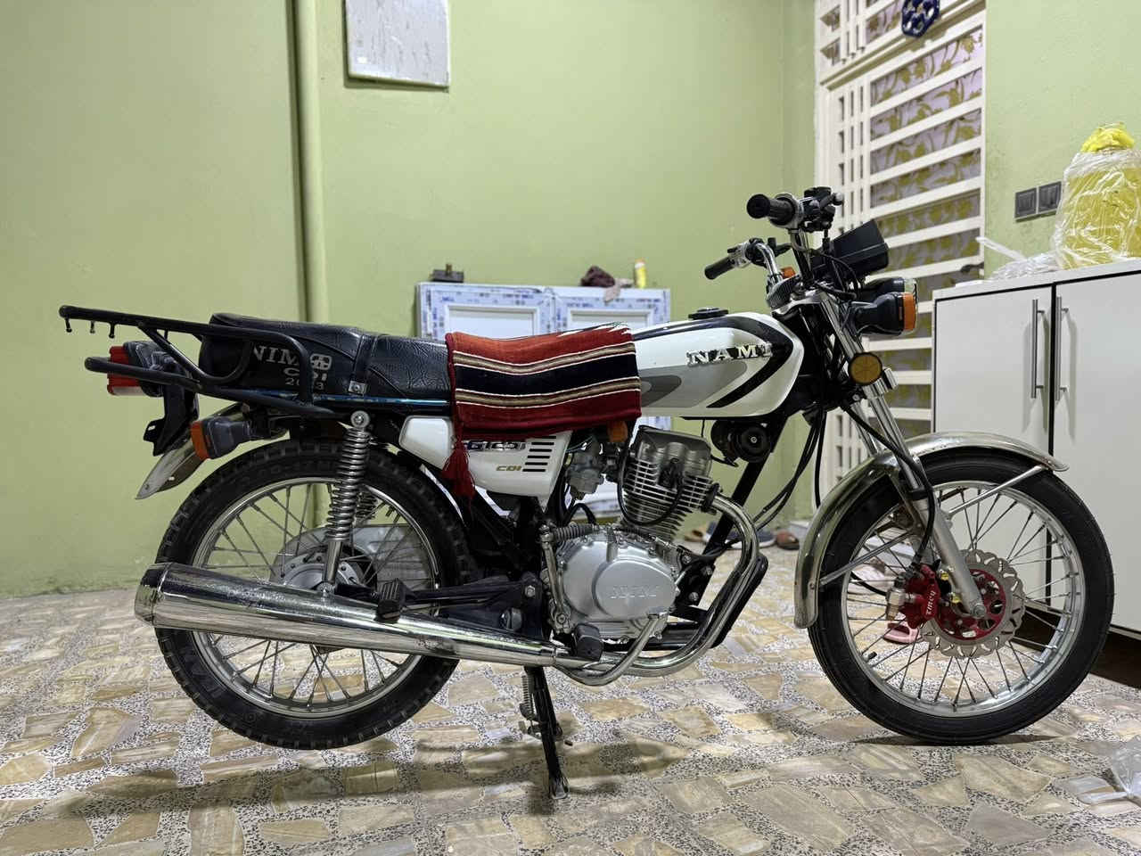 السلام عليكم دراجه نامه موديل  2023 طالعه بل 2024 الدراجه حلوه مقدم دسك اوراق اصولي وكيله بلخان مكاني النجف الاسرف السعر خاص  رقم *********** وتساب
