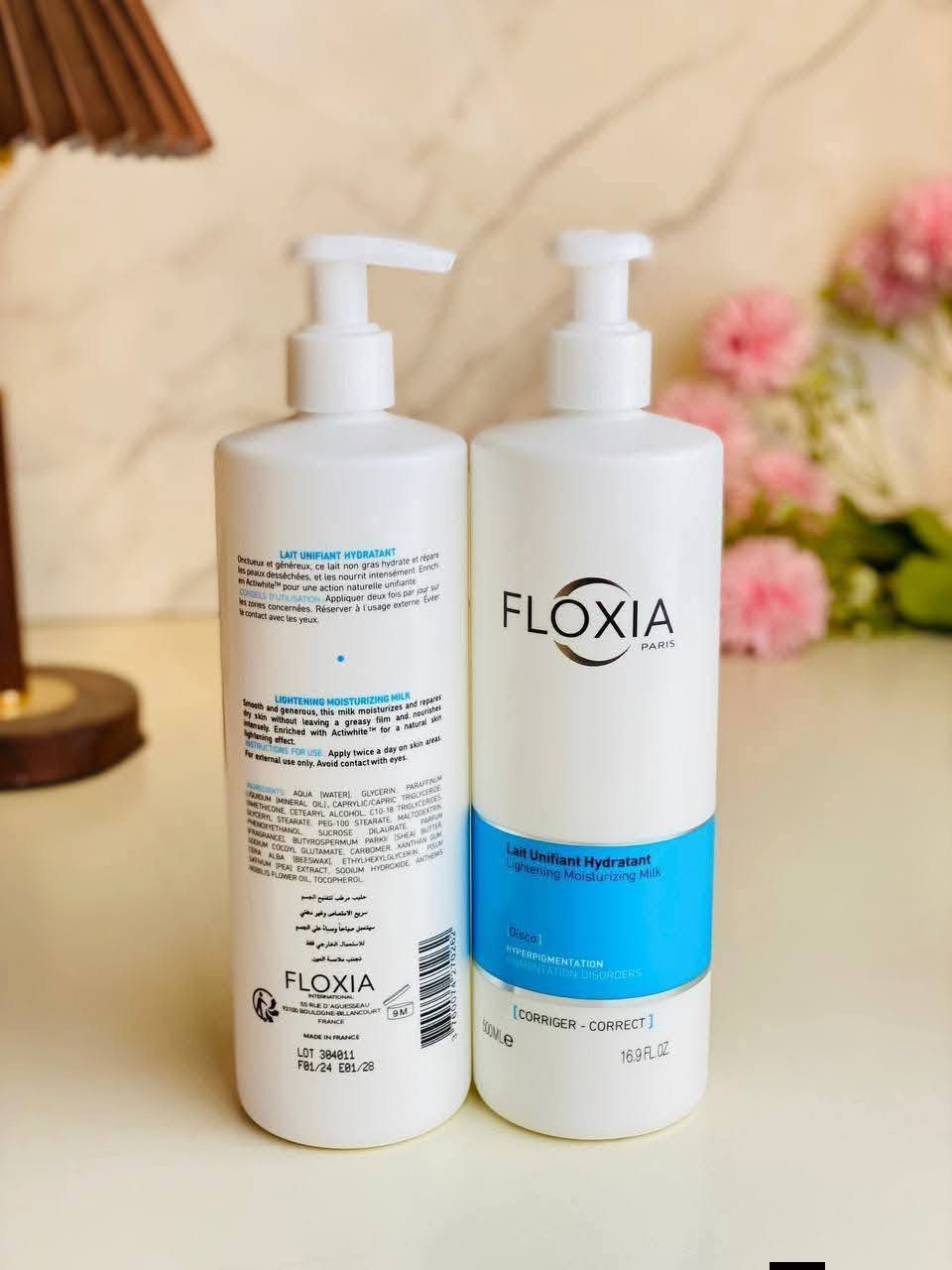 #تخفيض_مؤقت_توصيل_مجاناااا 
مرطب للجسم من 💎 Floxia Paris 

✨ مرطب فلوكسيا لتفتيح البشرة - FLOXIA Lightening Moisturizing Milk ✨

💧 تركيبة فرنسية متطورة توحد لون البشرة وترطبها بعمق
🌟 يساعد في تقليل التصبغات والبقع الداكنة
🌿 غني بمكونات لطيفة ومناسبة لجميع أنواع البشرة

📦 الحجم: 500 مل 

🔹 استعيدي إشراقة بشرتك مع فلوكسيا باريس 🩵🩵
فلوكسيا مرطب ومفتح للبشره ويستخدم 
بعد جلسات. الليزر
💎- الحل الوحيد لإصلاح البشرة وتوحيد لونها 
💎- يزيل البقع الداكنة وبهتان البشرة
💎- يعيد الحاجز الجلدي
💎- يوحد لون البشرة ويقلل الاحمرار وبقع التصبغ
💎-مناسب للاستخدام على جميع أنواع البشرة بما في ذلك البشرة الحساسة..


**إذا كنت صاحب هذا الإعلان وتريد حذفه لأي سبب، رجاءا أرسل رسالة إلى الدعم الفني**