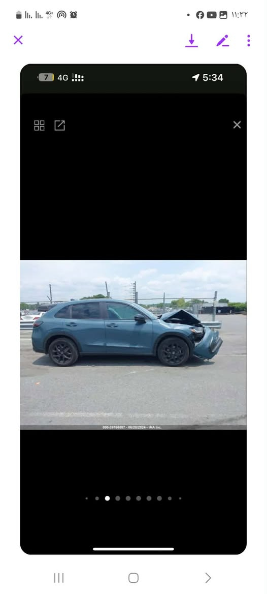 السلام عليكم هوندا HRV للبيع موديل ٢٣ حادث تبديل بنيد فول عدا البنراما محرك ٢٠٠٠ دوش العنوان بابل المركز رقم الهاتف ***********
