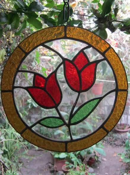 جام مشجر ملون ابو التفاحه انذاك ...لوحات زجاجيه متنوعه ....***********واتساب
