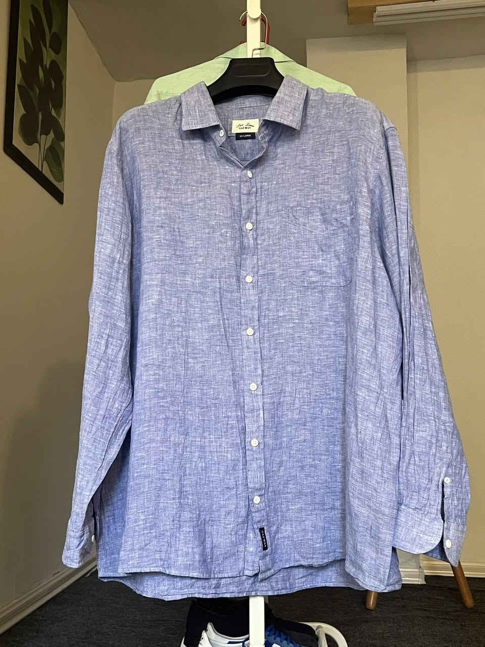 GAZMAN
لينن بحري صافي 
قياس 2XL
الصدر 72
السعر 23 شامل التوصيل


**إذا كنت صاحب هذا الإعلان وتريد حذفه لأي سبب، رجاءا أرسل رسالة إلى الدعم الفني**