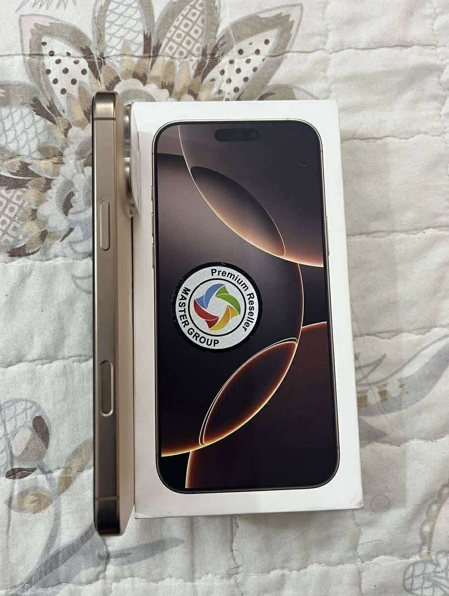 16برو ماكس تيتانيوم صحراوي ذاكره 256
بطاريه 91 نظافة 100 ماستر شرق اوسط 
جهاز آخو جديد ملحقاته كاملة وجديد
لاصق شاشه وحافظه سعر 1280 الف 🔐 
………………..
مكاني سيديه *********** واتساب
